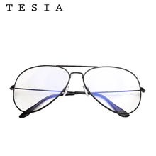 Load image into Gallery viewer, TESIA Unisex Vintage Glasses Women Oversized Clear Glasses Frame Female Male Oculos De Grau In Aviation Style T260