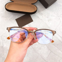 Load image into Gallery viewer, TF5381 Titanium Half-Frame Can Be Customized Into Precription Eyewear Myopia Hyperopic Progressive Glasses 1.74 Anti-blue Ray
