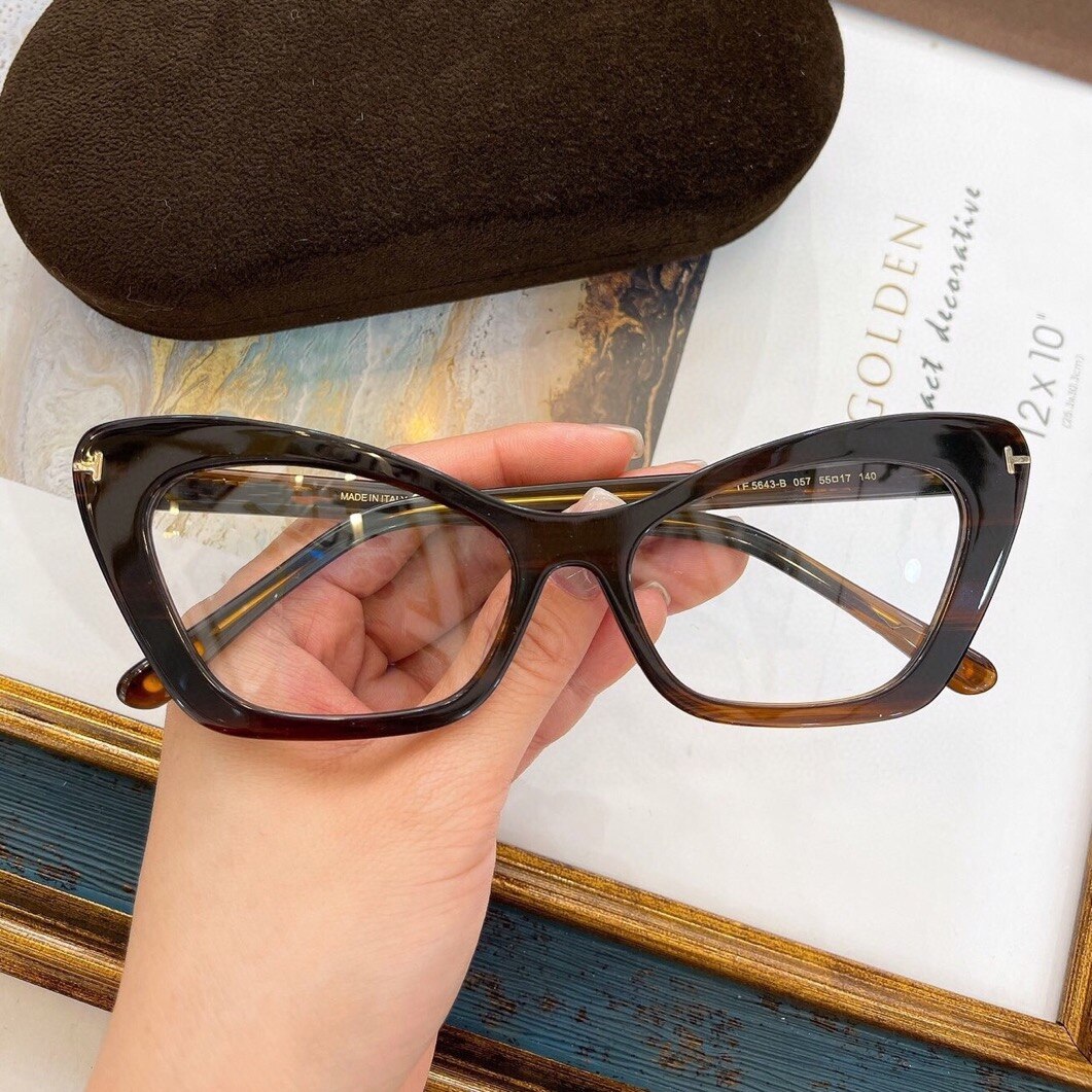 TF5643 eyewear cat eye frames small face tortoise color full