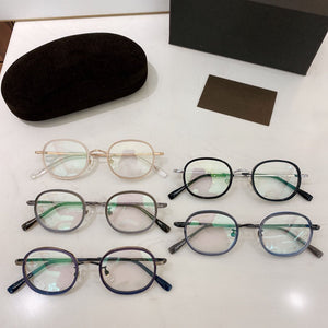 TF5661 Oval Taitanium Frames With Original Logo Can Be Customized Into Precription Eyewear Myopia Hyperopic Progressive Glasses