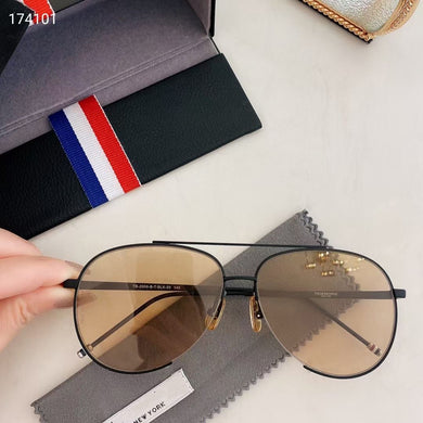 THOM Brand Sunglasses Vintage Oval Double-beam Pilot Frog-shaped Men's Women's UV Protection Glasses With Original Box