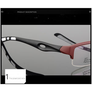 TOLIGHT Men's High-End Steel Glasses Frame Sports Half-Frame Square Myopia Prescription1077