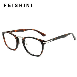 TOM Computer Glasses Vintage Acetate Glasses Frame Student Prescription Eyeglasses Women Nerd Myopia Spectacles Optical Eyewear