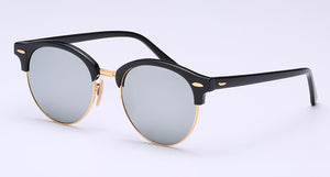 round Sunglasses women men acetate frame UV400 Oculos De Sol Brand Designer men Sun Glasses Glass Lens Eyewear 4246