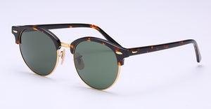 round Sunglasses women men acetate frame UV400 Oculos De Sol Brand Designer men Sun Glasses Glass Lens Eyewear 4246