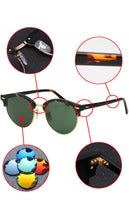 Load image into Gallery viewer, round Sunglasses women men acetate frame UV400 Oculos De Sol Brand Designer men Sun Glasses Glass Lens Eyewear 4246