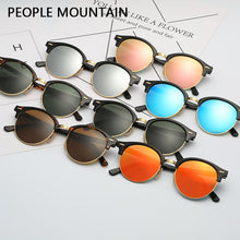 Load image into Gallery viewer, round Sunglasses women men acetate frame UV400 Oculos De Sol Brand Designer men Sun Glasses Glass Lens Eyewear 4246