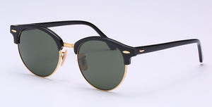 round Sunglasses women men acetate frame UV400 Oculos De Sol Brand Designer men Sun Glasses Glass Lens Eyewear 4246
