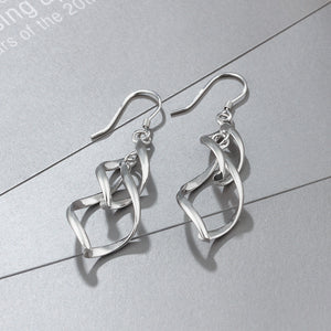 TOP5 women fine jewelry ,the young lady's exquisite braided earrings,925 sterling silver earring