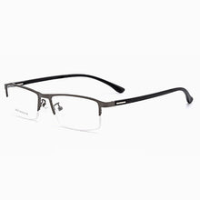 Load image into Gallery viewer, TR-90 Alloy Frame Eye Glasses Men Business Style Half Rim Spectacles with Spring Hinges Optical Eyewear