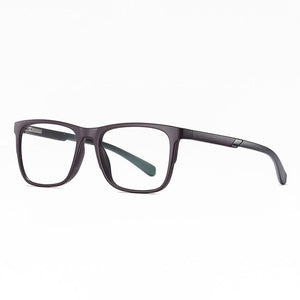 TR-90 Glasses Frame Full Rim Rectangular Eyewear with Spring Hinges Anti-Blue Ray Optical Spectacles Unisex