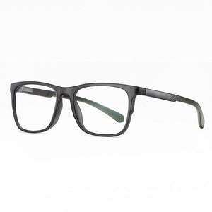 TR-90 Glasses Frame Full Rim Rectangular Eyewear with Spring Hinges Anti-Blue Ray Optical Spectacles Unisex
