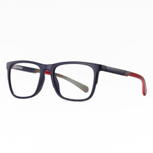 Load image into Gallery viewer, TR-90 Glasses Frame Full Rim Rectangular Eyewear with Spring Hinges Anti-Blue Ray Optical Spectacles Unisex