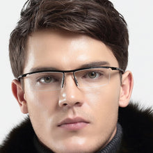 Load image into Gallery viewer, TR-90 Half Rim Eyeglass Frame Streamlined Designer Man Women Glasses Eyeglasses