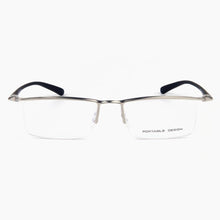 Load image into Gallery viewer, TR-90 Half Rim Eyeglass Frame Streamlined Designer Man Women Glasses Eyeglasses