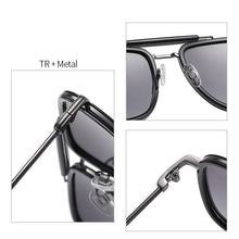 Load image into Gallery viewer, TR+Metal Men Polarized Sunglasses original Man Driving Mirror Coating Black Eyewear Male Sun Glasses UV400 Oculos
