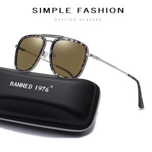 TR+Metal Men Polarized Sunglasses original Man Driving Mirror Coating Black Eyewear Male Sun Glasses UV400 Oculos