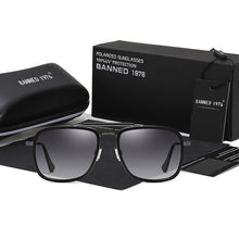 Load image into Gallery viewer, TR+Metal Men Polarized Sunglasses original Man Driving Mirror Coating Black Eyewear Male Sun Glasses UV400 Oculos