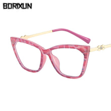 Load image into Gallery viewer, TR90 Anti-Blue Light Cat Eye Glasses Frame Women Retro Metal Eyeglasses Frame Men Optical Compute Prescription Spectacle