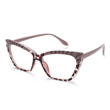Load image into Gallery viewer, TR90 Anti Blue Light Eyeglasses Women Cat Eye Computer Glasses Small Square Leopard Spring Legs Eyewear UV400 Optical Frames