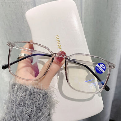 TR90 Anti Blue Light Glasses Women Female TikTok Large Frame Eyeglasses frame Optical Myopia Prescription Without Box