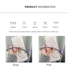 Load image into Gallery viewer, TR90 Anti Blue Light Glasses Women Female TikTok Large Frame Eyeglasses frame Optical Myopia Prescription Without Box