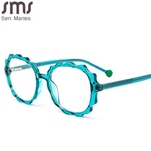 Carica l&#39;immagine nel visualizzatore di Gallery, TR90 Montature per occhiali anti-blu Ottiche da donna Lenti trasparenti trasparenti Miopia Montatura ovale Occhiali da vista per computer