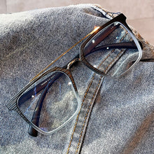 Load image into Gallery viewer, TR90 Anti-blue Light Square Eyeglasses For Women Vintage Alloy Double Beam Clear Glasses Frame Female Computer Myopia Shades
