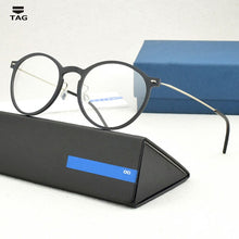 Load image into Gallery viewer, TR90 Brand Round eyeglasses women Design optical Glasses Frame Men metal Vintage prescription eyewear Myopia computer spectacle
