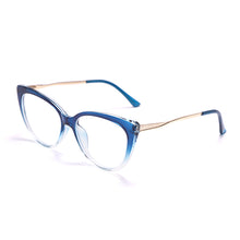 Load image into Gallery viewer, TR90 Cat Eye Anti Blue Light Blocking Optical Eyebrow Glasses Frames Men Women Spring Leg Computer Eyeglasses Shades