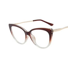 Load image into Gallery viewer, TR90 Cat Eye Anti Blue Light Blocking Optical Eyebrow Glasses Frames Men Women Spring Leg Computer Eyeglasses Shades