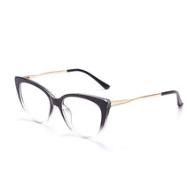 Load image into Gallery viewer, TR90 Cat Eye Anti Blue Light Blocking Optical Eyebrow Glasses Frames Men Women Spring Leg Computer Eyeglasses Shades