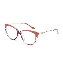 Load image into Gallery viewer, TR90 Cat Eye Anti Blue Light Blocking Optical Eyebrow Glasses Frames Men Women Spring Leg Computer Eyeglasses Shades