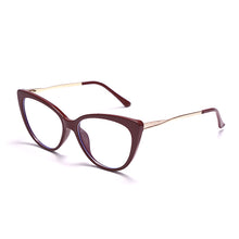 Load image into Gallery viewer, TR90 Cat Eye Anti Blue Light Blocking Optical Eyebrow Glasses Frames Men Women Spring Leg Computer Eyeglasses Shades