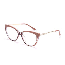 Load image into Gallery viewer, TR90 Cat Eye Anti Blue Light Blocking Optical Eyebrow Glasses Frames Men Women Spring Leg Computer Eyeglasses Shades
