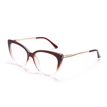 Load image into Gallery viewer, TR90 Cat Eye Anti Blue Light Blocking Optical Eyebrow Glasses Frames Men Women Spring Leg Computer Eyeglasses Shades