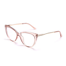 Load image into Gallery viewer, TR90 Cat Eye Anti Blue Light Blocking Optical Eyebrow Glasses Frames Men Women Spring Leg Computer Eyeglasses Shades