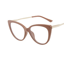 Load image into Gallery viewer, TR90 Cat Eye Anti Blue Light Blocking Optical Eyebrow Glasses Frames Men Women Spring Leg Computer Eyeglasses Shades
