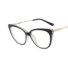 Load image into Gallery viewer, TR90 Cat Eye Anti Blue Light Blocking Optical Eyebrow Glasses Frames Men Women Spring Leg Computer Eyeglasses Shades