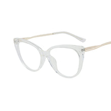 Load image into Gallery viewer, TR90 Cat Eye Anti Blue Light Blocking Optical Eyebrow Glasses Frames Men Women Spring Leg Computer Eyeglasses Shades