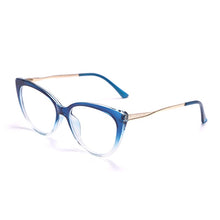 Load image into Gallery viewer, TR90 Cat Eye Anti Blue Light Blocking Optical Eyebrow Glasses Frames Men Women Spring Leg Computer Eyeglasses Shades