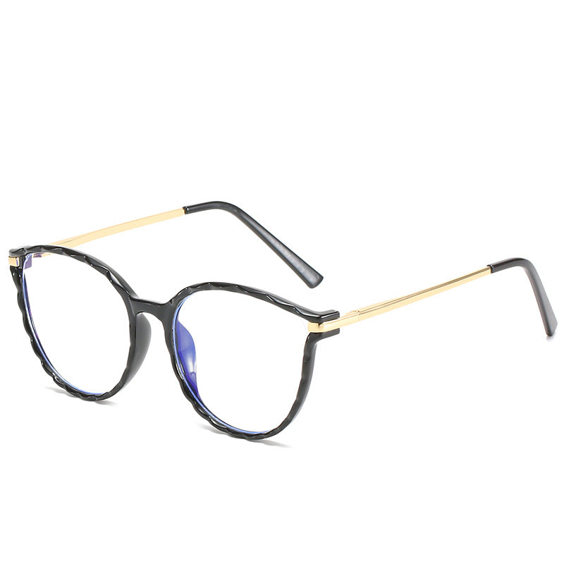 TR90 Cat Eye Anti Blue Light Eyeglasses Women Computer Glasses Diamond Trimming Optical Frames Candy Color Eyewear UV400