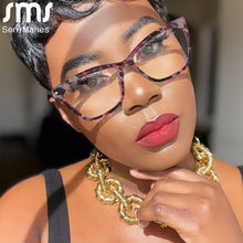 Carica l&#39;immagine nel visualizzatore di Gallery, TR90 Cat Eye Optical Glasses Women Men Clear Anti Blue Light Blocking Glasses Frame Spectacle Frames Unisex Computer Glasses