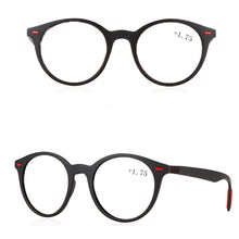 Load image into Gallery viewer, TR90 Classic Retro Round Ultralight Reading Glasses +0.75 +1 +1.25 +1.5 +1.75 +2 +2.25 +2.5 +2.75 +3 +3.25 +3.5 +3.75 +4 To +6