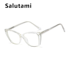 Carica l&#39;immagine nel visualizzatore di Gallery, TR90 Clear Glasses Frame Women  Brand Cat Eye Crystal Eyeglasses Female Computer Goggle Shades Square Eyewear Oculos Feminino