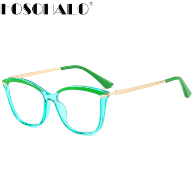 TR90 Computer Glasses Blue Light Blocking Glasses Women Retro Cat Eye Optical Frames Men Prescription Reading Glasses Eyeglass