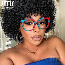 Load image into Gallery viewer, TR90 Computer Glasses Women Oversized Square Anti Blue Light Eyeglasses Leopard Eyewear UV Protection Optical Frames