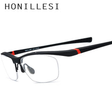 Load image into Gallery viewer, TR90 Eyeglasses Frame Men Basketball Outdoor Ultralight Eye Glasses 2023 Sports Half Myopia Optical Prescription Eyewear 17027