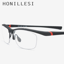 Load image into Gallery viewer, TR90 Eyeglasses Frame Men Basketball Outdoor Ultralight Eye Glasses 2023 Sports Half Myopia Optical Prescription Eyewear 17027