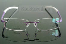 Load image into Gallery viewer, TR90 lightweight Eyeglass Frames Half Rimless unisex Myopia Glasses Men Women Eyewear Rx able